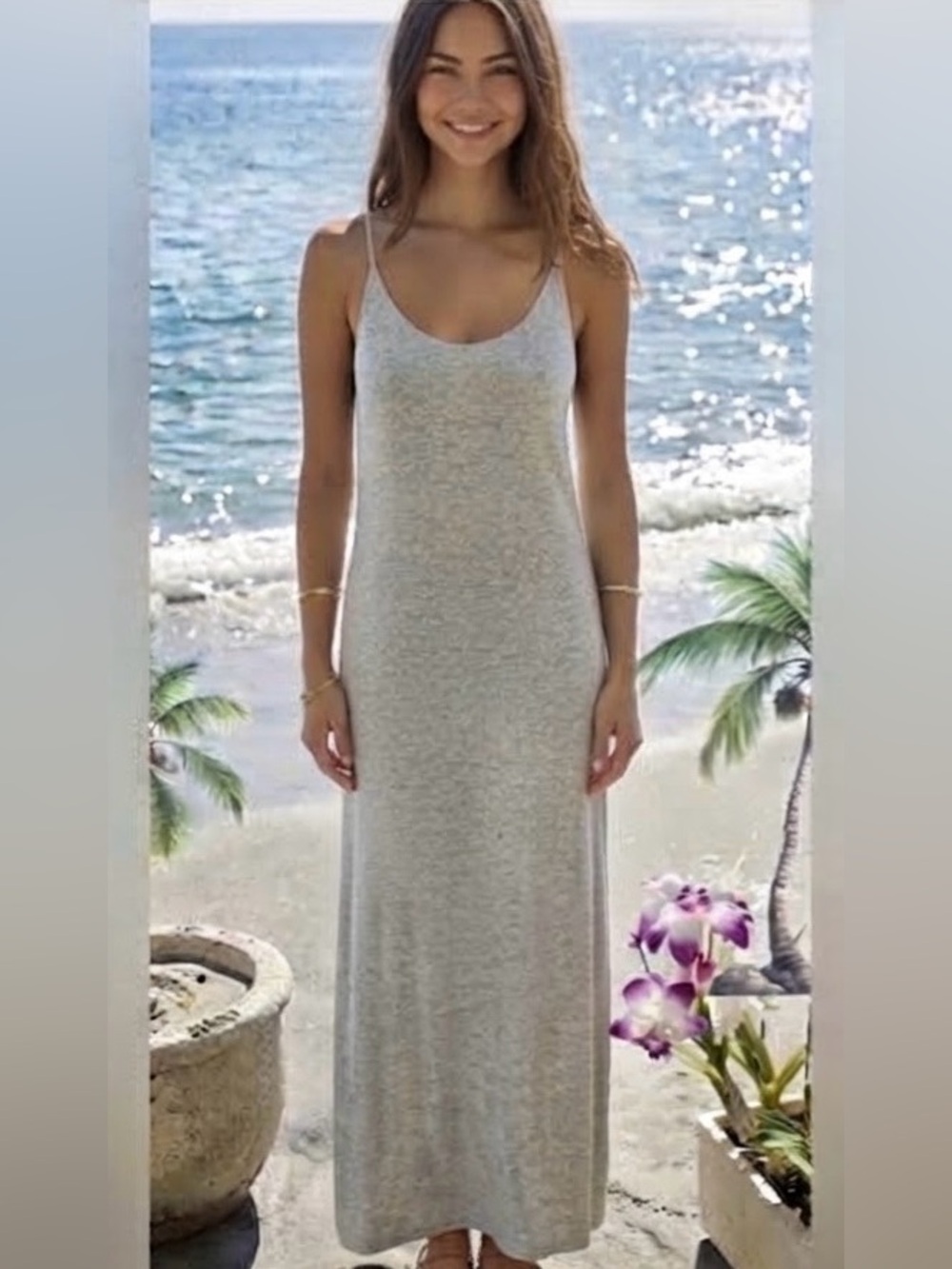 Feminine Soft Knit Tank Dress